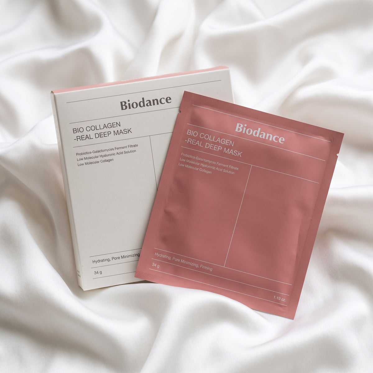Biodance Bio-Collagen Real Deep Mask (4 Sheets x 34g) | Korean Pore Minimizing & Hydrating Overnight Hydrogel Mask
