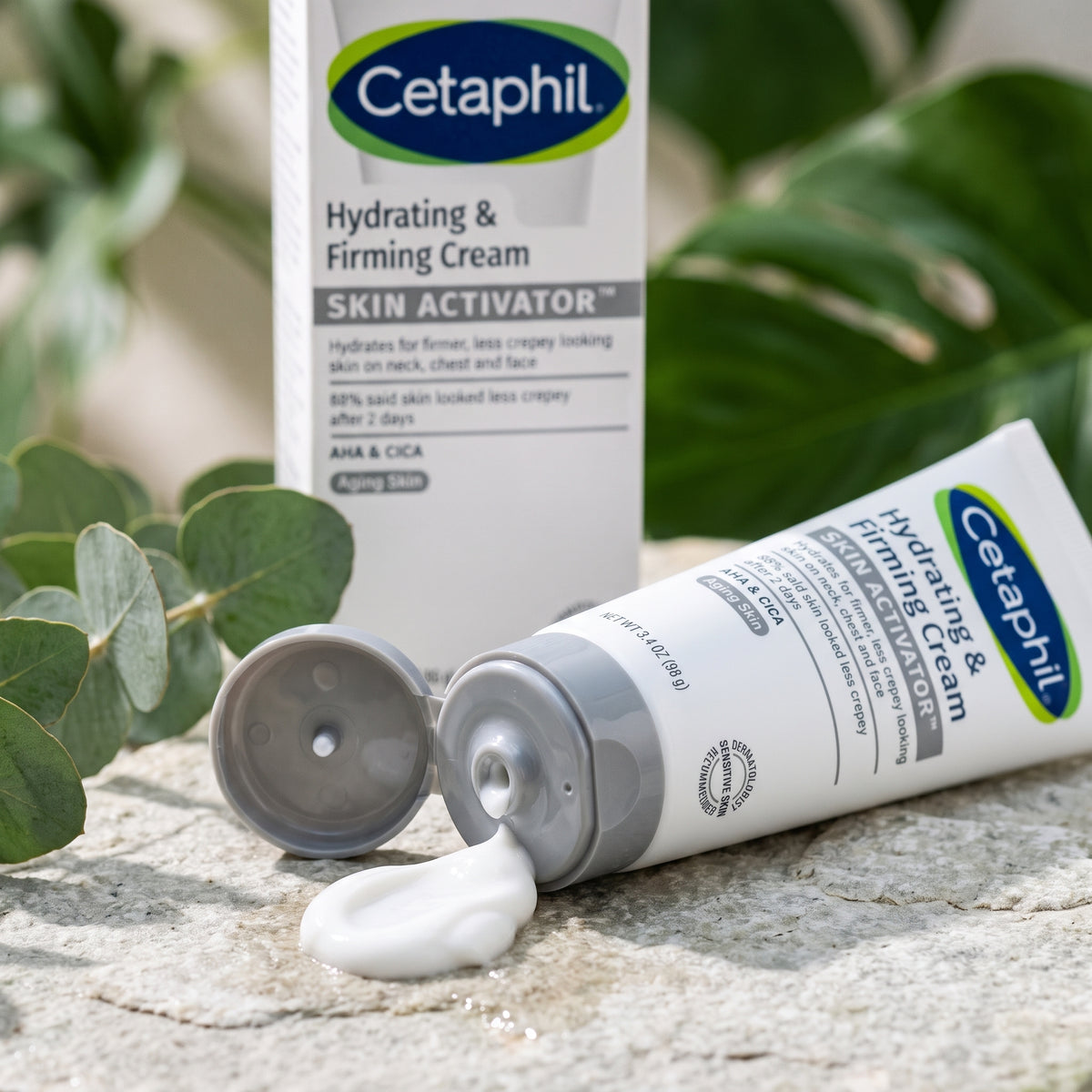Cetaphil Hydrating & Firming Cream – Skin Activator™ for Face, Neck & Chest (3.4 oz)