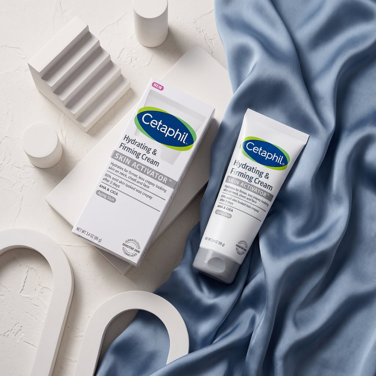 Cetaphil Hydrating & Firming Cream – Skin Activator™ for Face, Neck & Chest (3.4 oz)