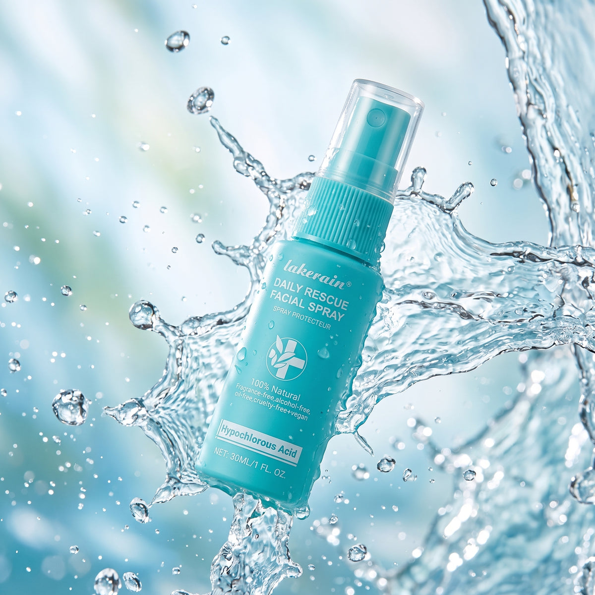 lakerain Daily Rescue Facial Spray – Hypochlorous Acid Soothing & Purifying Face Mist