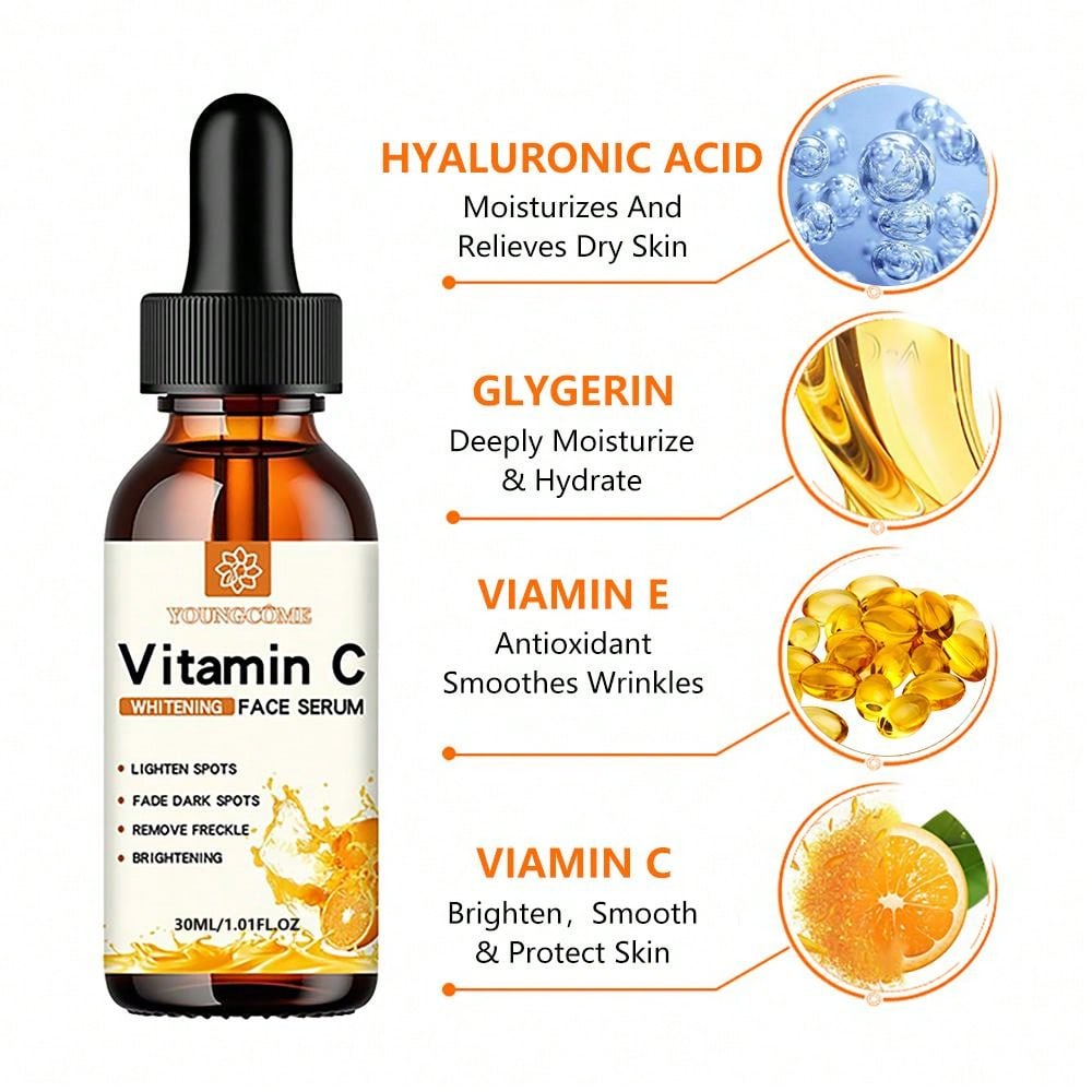 YOUNGCOME Vitamin C Facial Serum (30ml) – Skin Brightening & Dark Spot Corrector
