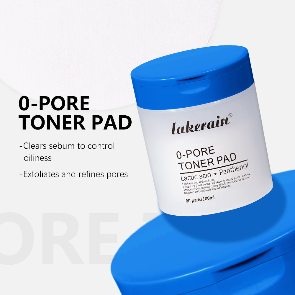 lakerain 0-Pore Toner Pads – Exfoliating & Pore Refining Facial Pads