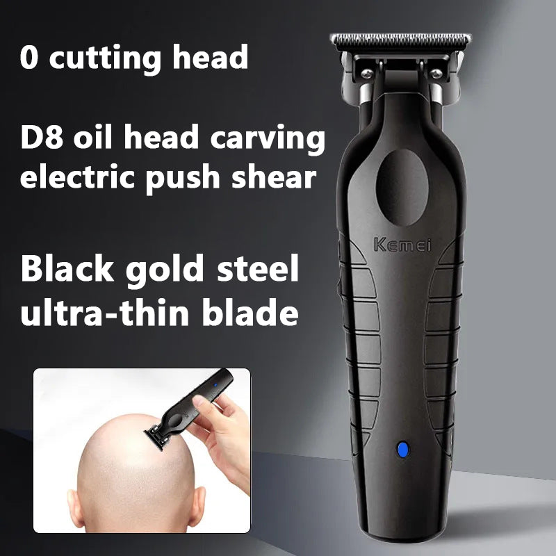 Kemei KM-2299 Zero-Gapped T-Blade Hair Clipper | Electric Cordless Beard & Detail Trimmer Set