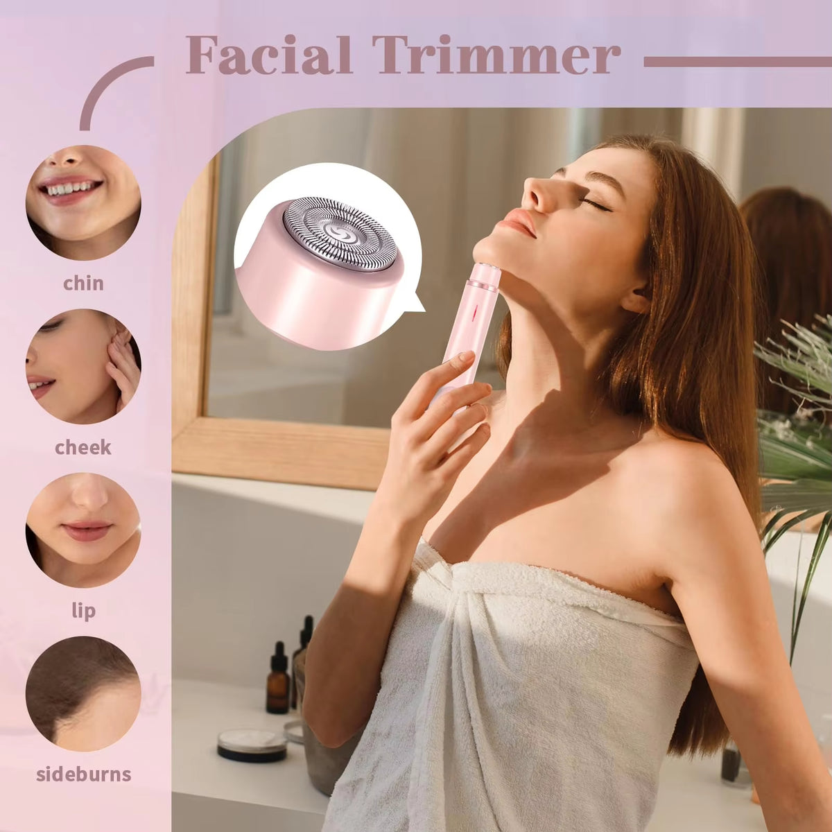 Dual-Head Electric Body Hair Remover – Portable Painless Hair Trimmer for Legs, Underarms & Bikini Area