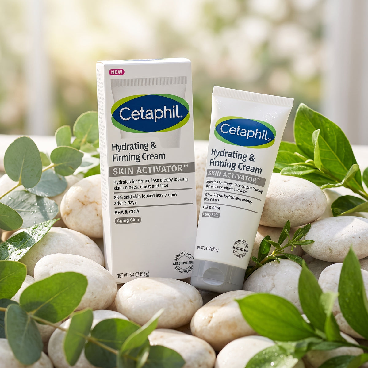 Cetaphil Hydrating & Firming Cream – Skin Activator™ for Face, Neck & Chest (3.4 oz)