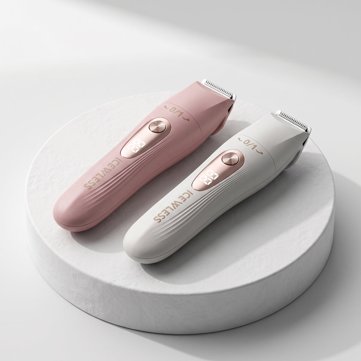 ICEWLESS 3-in-1 Women's Electric Hair Trimmer Set – Painless Facial, Body & Bikini Remover