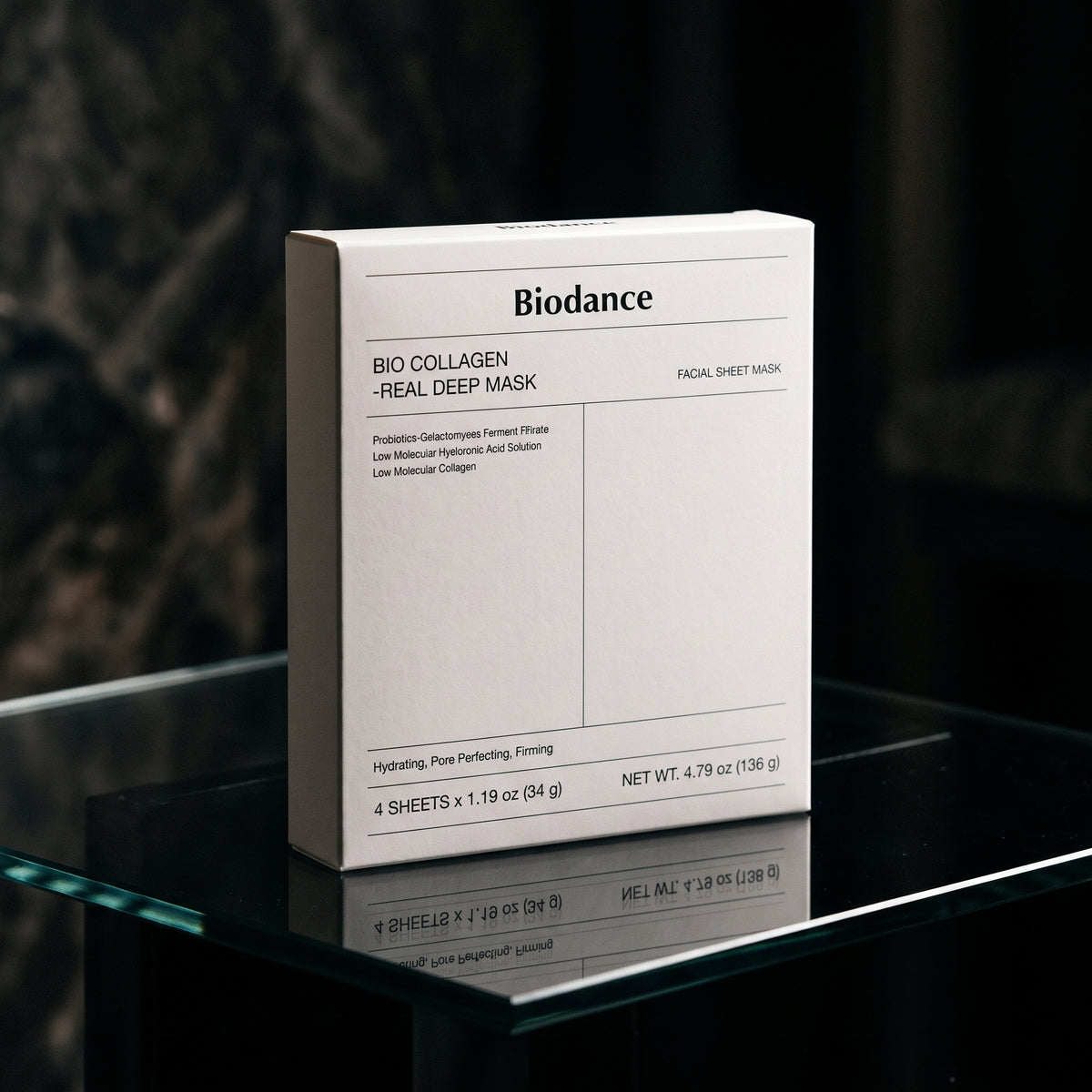Biodance Bio-Collagen Real Deep Mask (4 Sheets x 34g) | Korean Pore Minimizing & Hydrating Overnight Hydrogel Mask