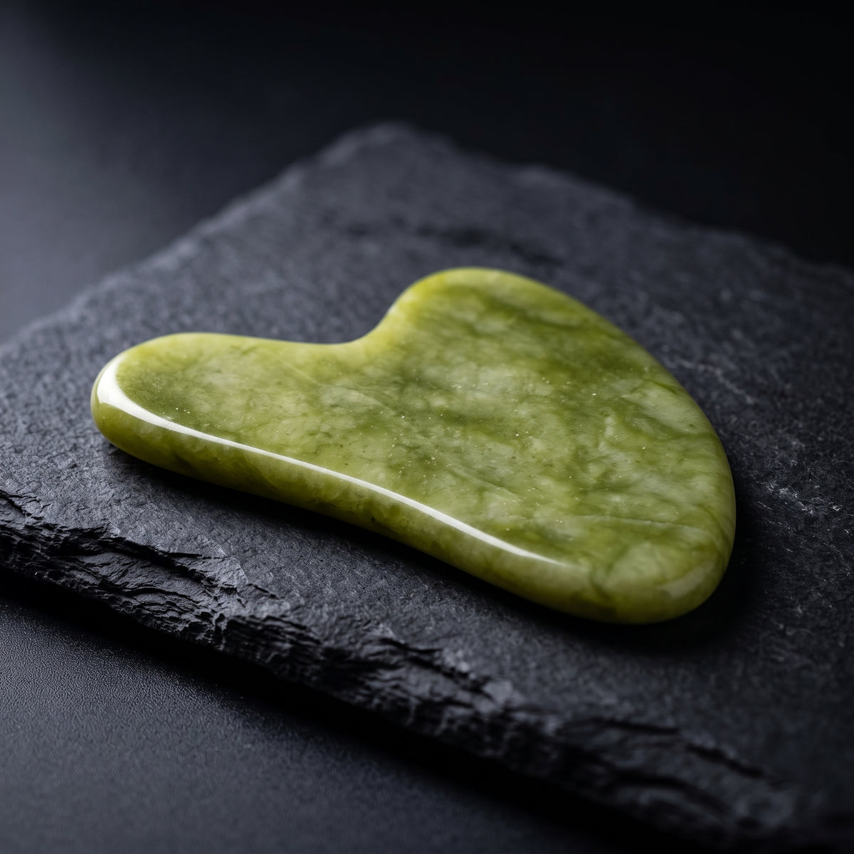 Natural Jade Gua Sha Scraping Tool – Facial Massager for Jawline Lifting & Anti-Aging