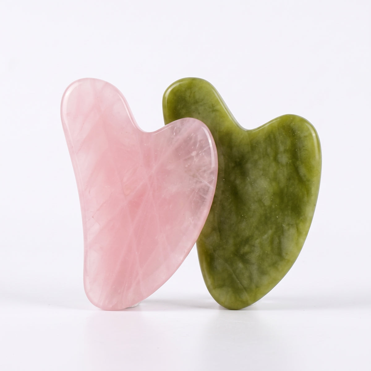 Natural Jade Gua Sha Scraping Tool – Facial Massager for Jawline Lifting & Anti-Aging