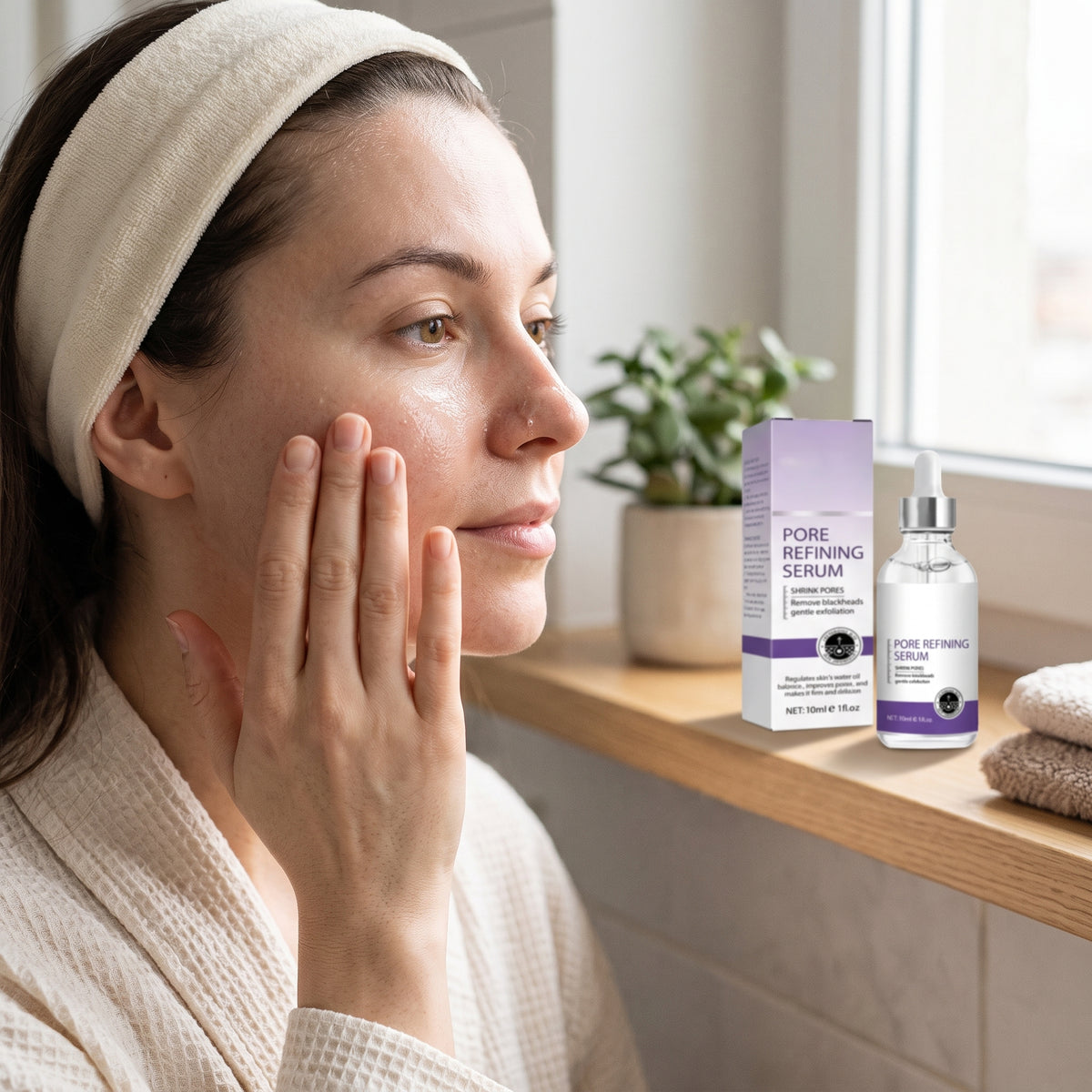 Pore Refining Serum (10ml / 1 fl. oz ) – Lactobionic Acid Shrink Pores & Blackhead Remover
