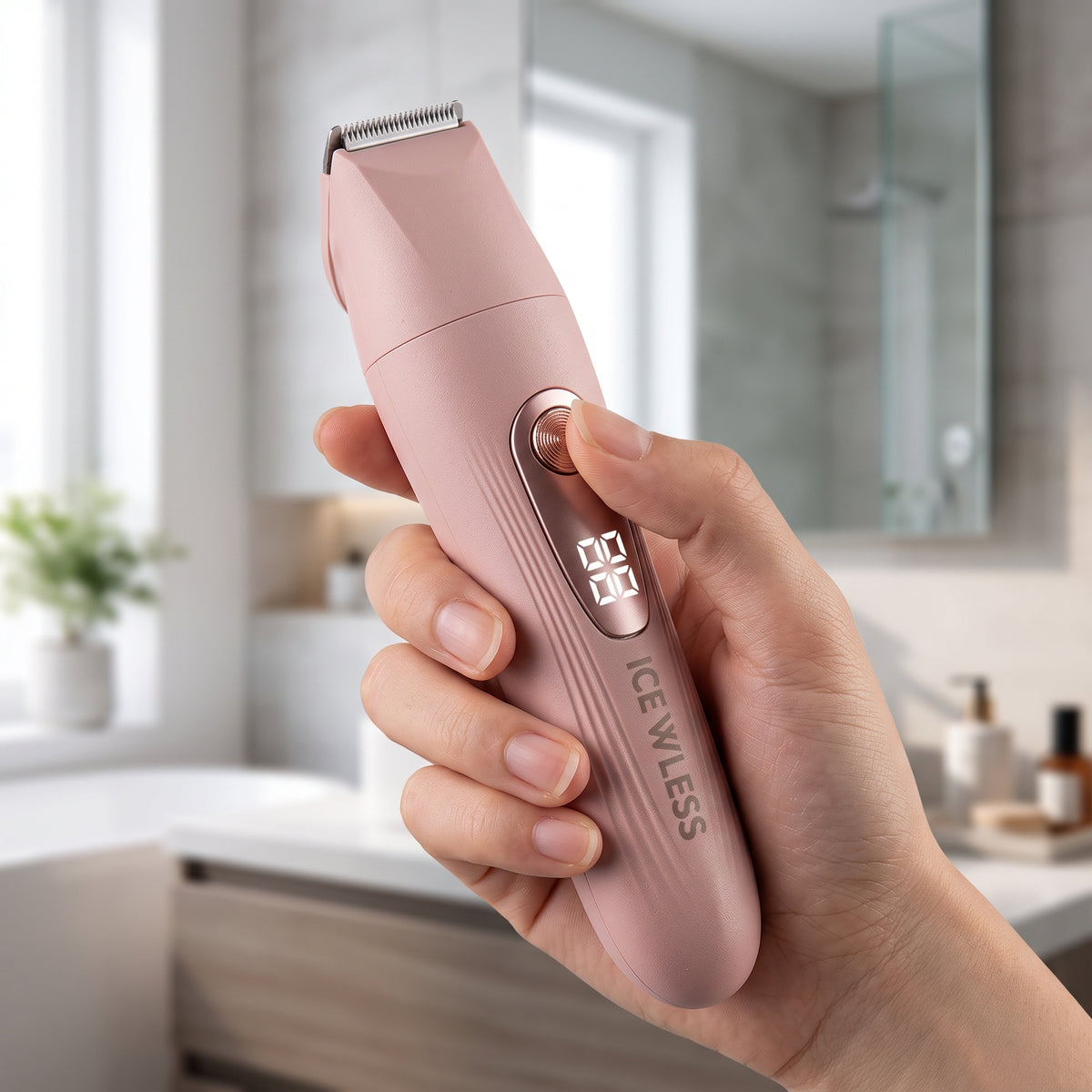 ICEWLESS 3-in-1 Women's Electric Hair Trimmer Set – Painless Facial, Body & Bikini Remover