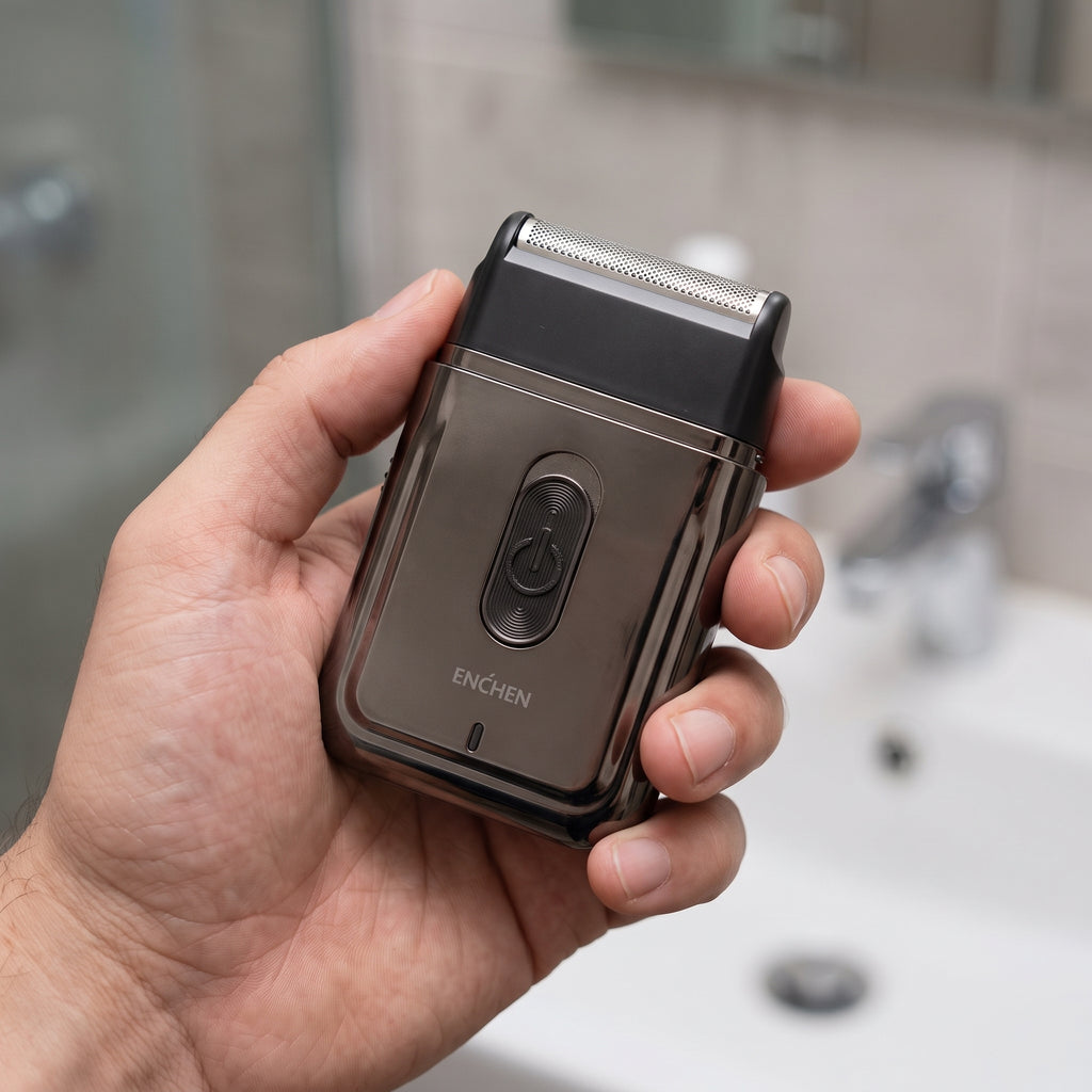 ENCHEN MS003 Compact Electric Shaver – Rechargeable Portable Foil Razor for Travel & Daily Shave