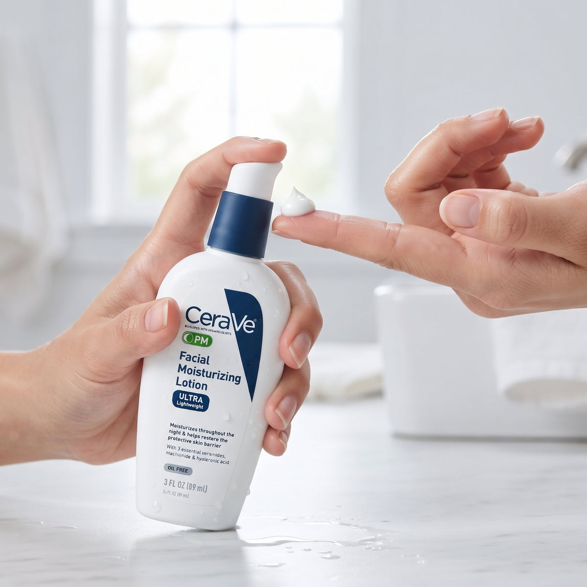 CeraVe PM Facial Moisturizing Lotion 89ml | Night Moisturiser