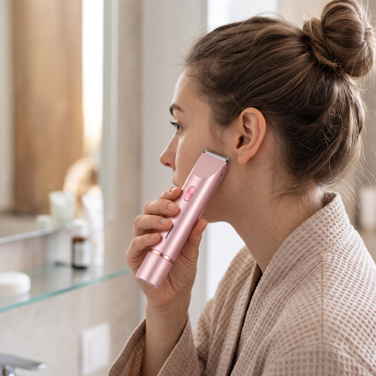 Dual-Head Electric Body Hair Remover – Portable Painless Hair Trimmer for Legs, Underarms & Bikini Area