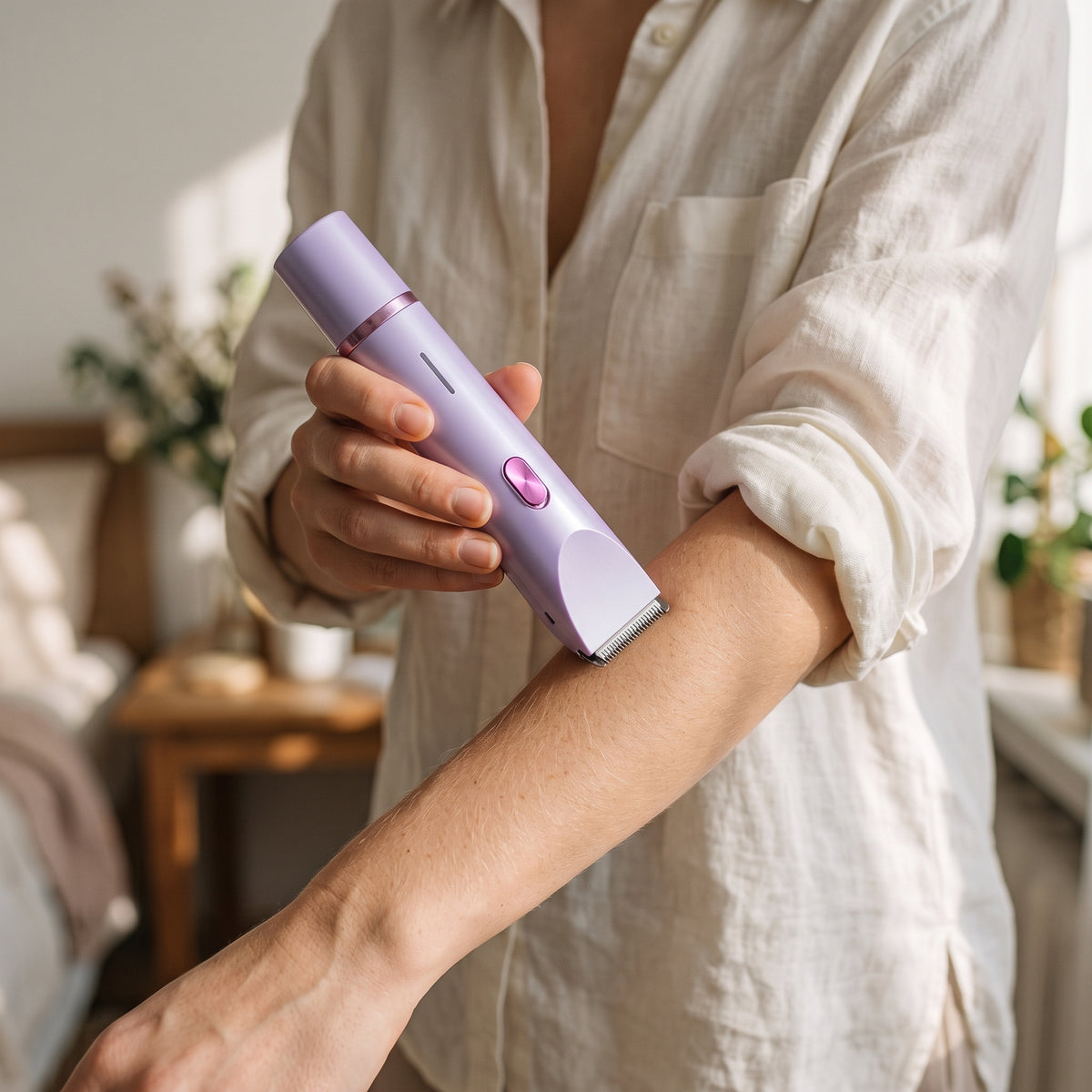 Dual-Head Electric Body Hair Remover – Portable Painless Hair Trimmer for Legs, Underarms & Bikini Area