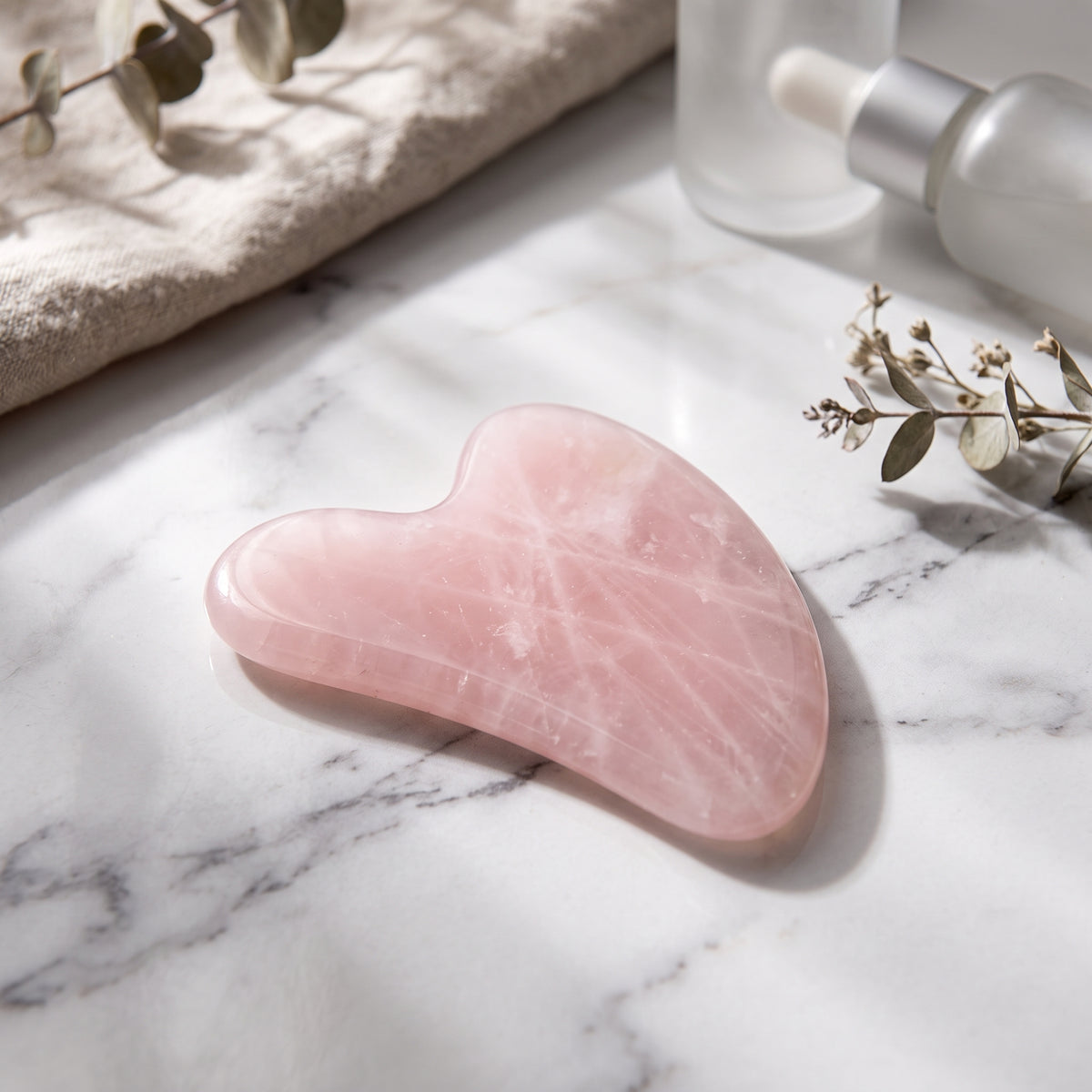 Natural Jade Gua Sha Scraping Tool – Facial Massager for Jawline Lifting & Anti-Aging