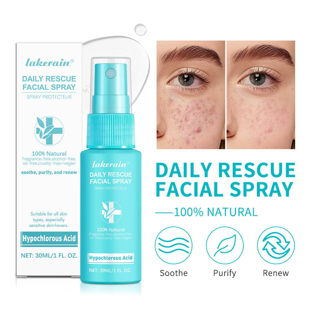 lakerain Daily Rescue Facial Spray – Hypochlorous Acid Soothing & Purifying Face Mist