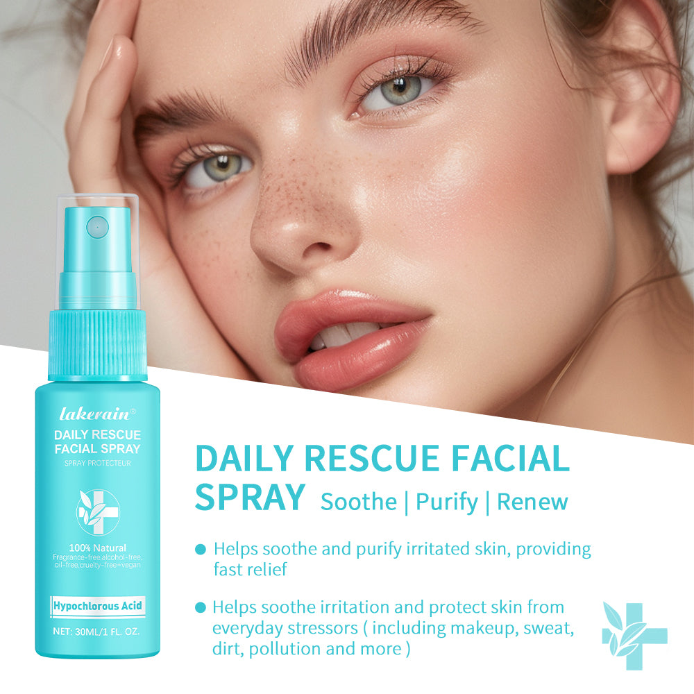 lakerain Daily Rescue Facial Spray – Hypochlorous Acid Soothing & Purifying Face Mist