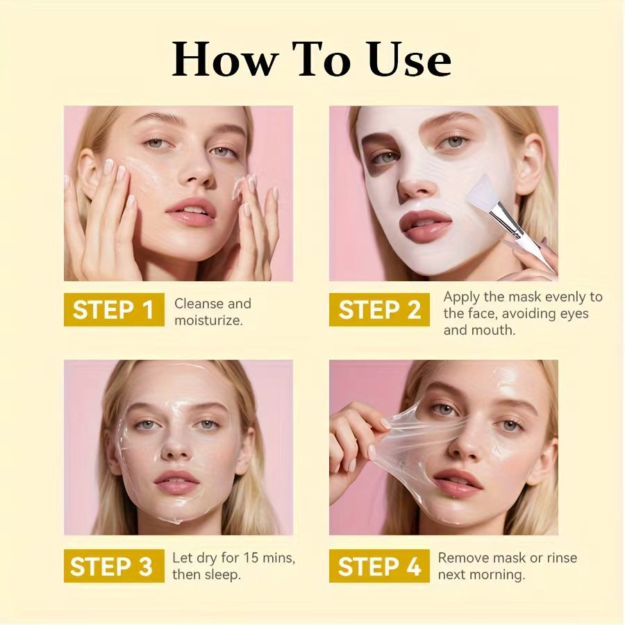 MIAOFUTONG Kojic Acid & Turmeric Night Wrapping Mask – Brightening & Anti-Aging Overnight Face Mask