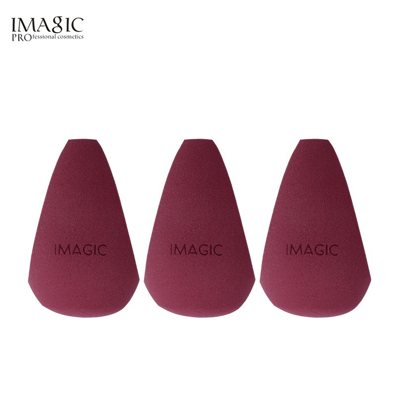 IMAGIC 3-Pcs Professional Makeup Sponge Set – Soft Teardrop Foundation & Contour Blender