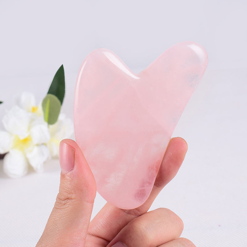 Natural Jade Gua Sha Scraping Tool – Facial Massager for Jawline Lifting & Anti-Aging
