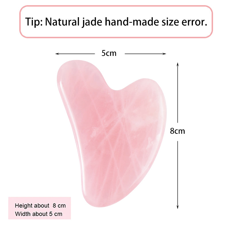 Natural Jade Gua Sha Scraping Tool – Facial Massager for Jawline Lifting & Anti-Aging