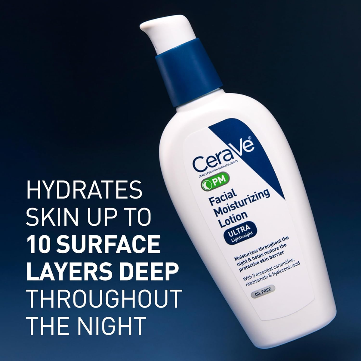 CeraVe PM Facial Moisturizing Lotion 89ml | Night Moisturiser
