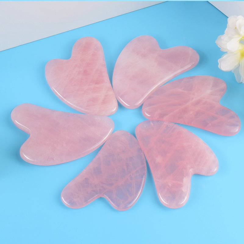 Natural Jade Gua Sha Scraping Tool – Facial Massager for Jawline Lifting & Anti-Aging