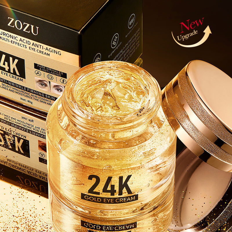 ZOZU 24K Gold Hyaluronic Acid Eye Cream – Anti-Aging & Anti-Wrinkle Firming Eye Cream