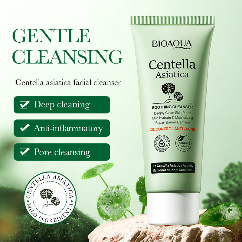 BIOAQUA Centella Asiatica Soothing Cleanser – Oil Control Anti-Acne Facial Wash