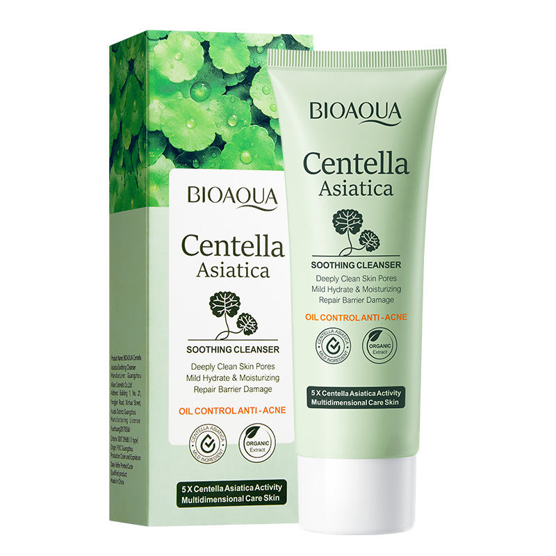 BIOAQUA Centella Asiatica Soothing Cleanser – Oil Control Anti-Acne Facial Wash