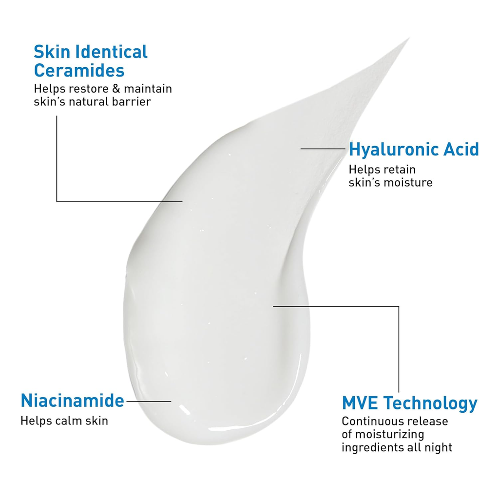 CeraVe PM Facial Moisturizing Lotion 89ml | Night Moisturiser