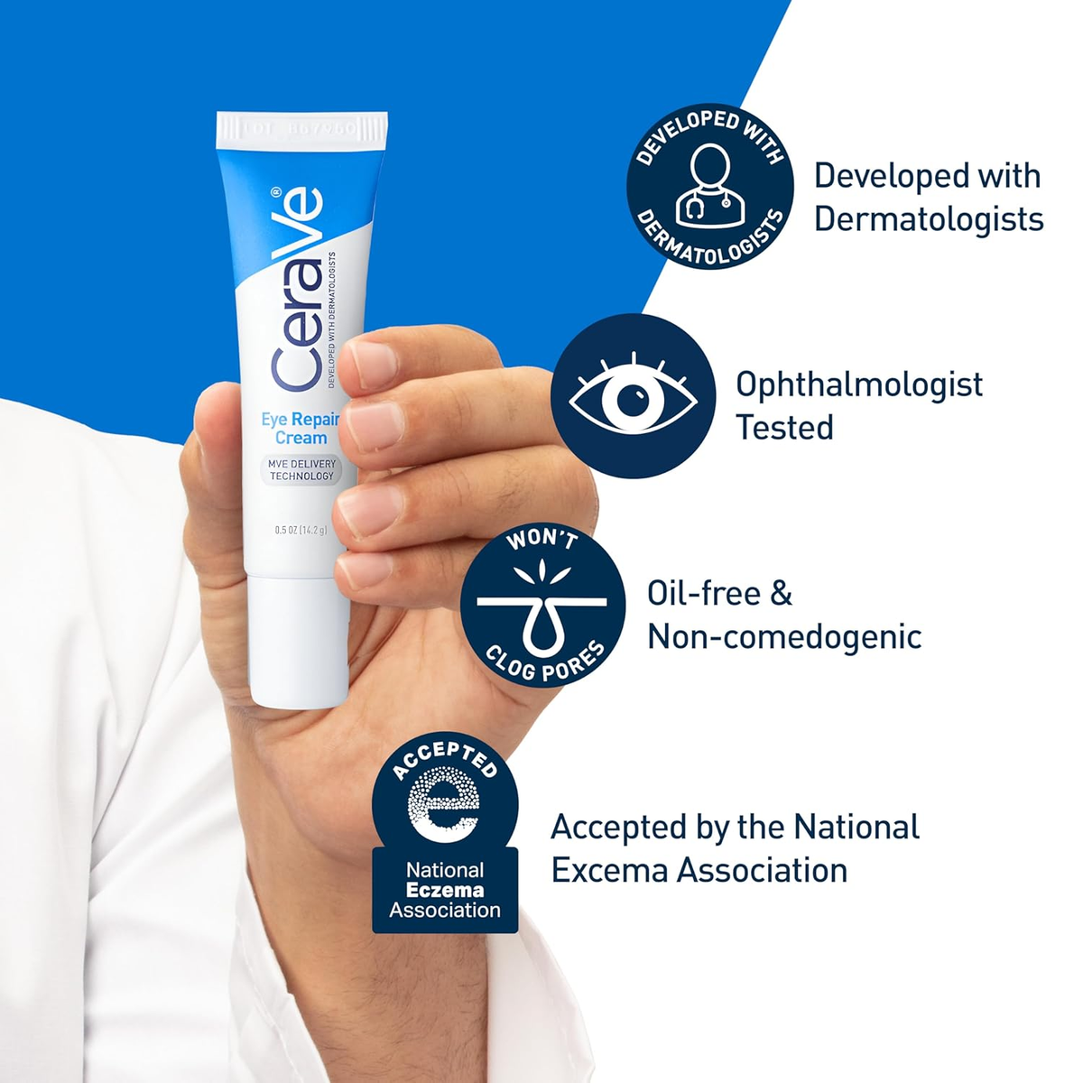 CeraVe Eye Repair Cream – Under Eye Cream for Dark Circles & Puffiness