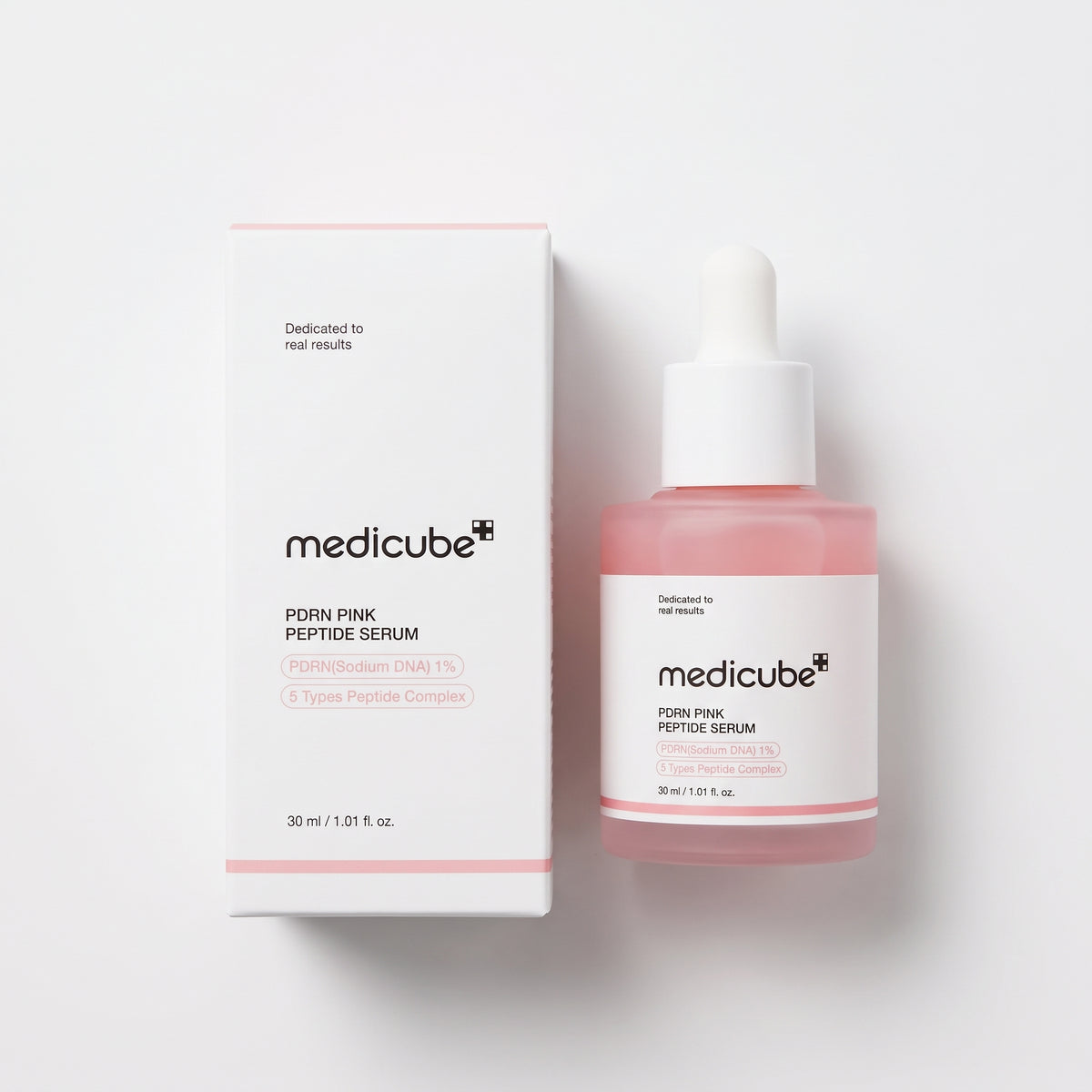 Medicube PDRN Pink Peptide Serum 30ml | With 1% Sodium DNA & 5 Types Peptide Complex for Anti-Aging