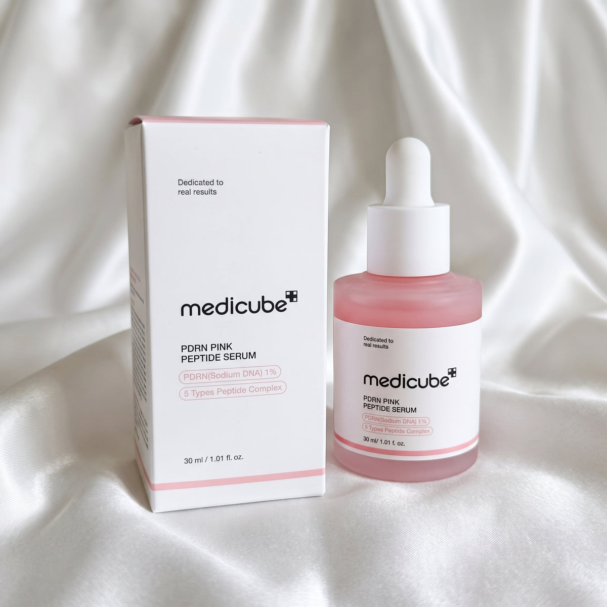 Medicube PDRN Pink Peptide Serum 30ml | With 1% Sodium DNA & 5 Types Peptide Complex for Anti-Aging