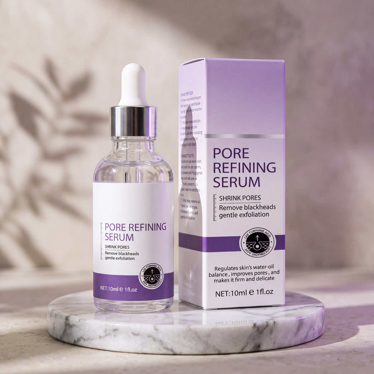 Pore Refining Serum (10ml / 1 fl. oz ) – Lactobionic Acid Shrink Pores & Blackhead Remover