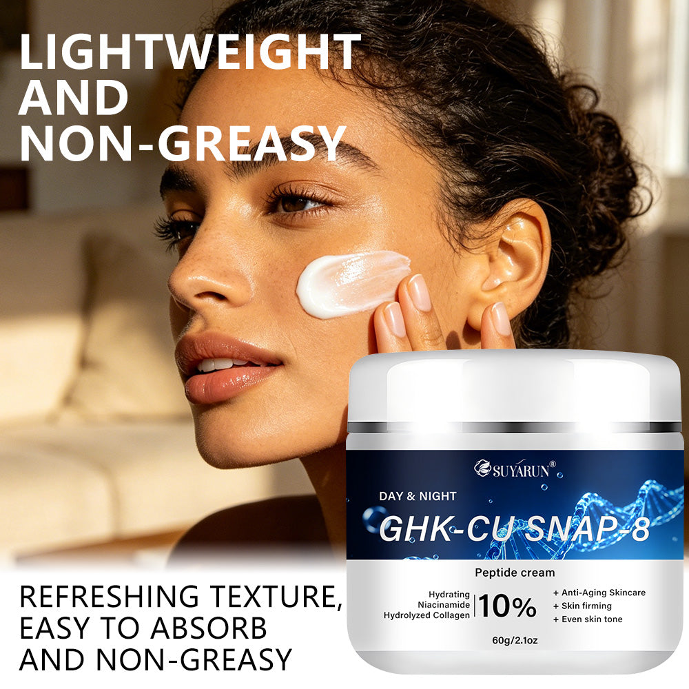 SUYARUN GHK-Cu SNAP-8 Anti-Aging Peptide Serum & Face Cream Set for Skin Firming