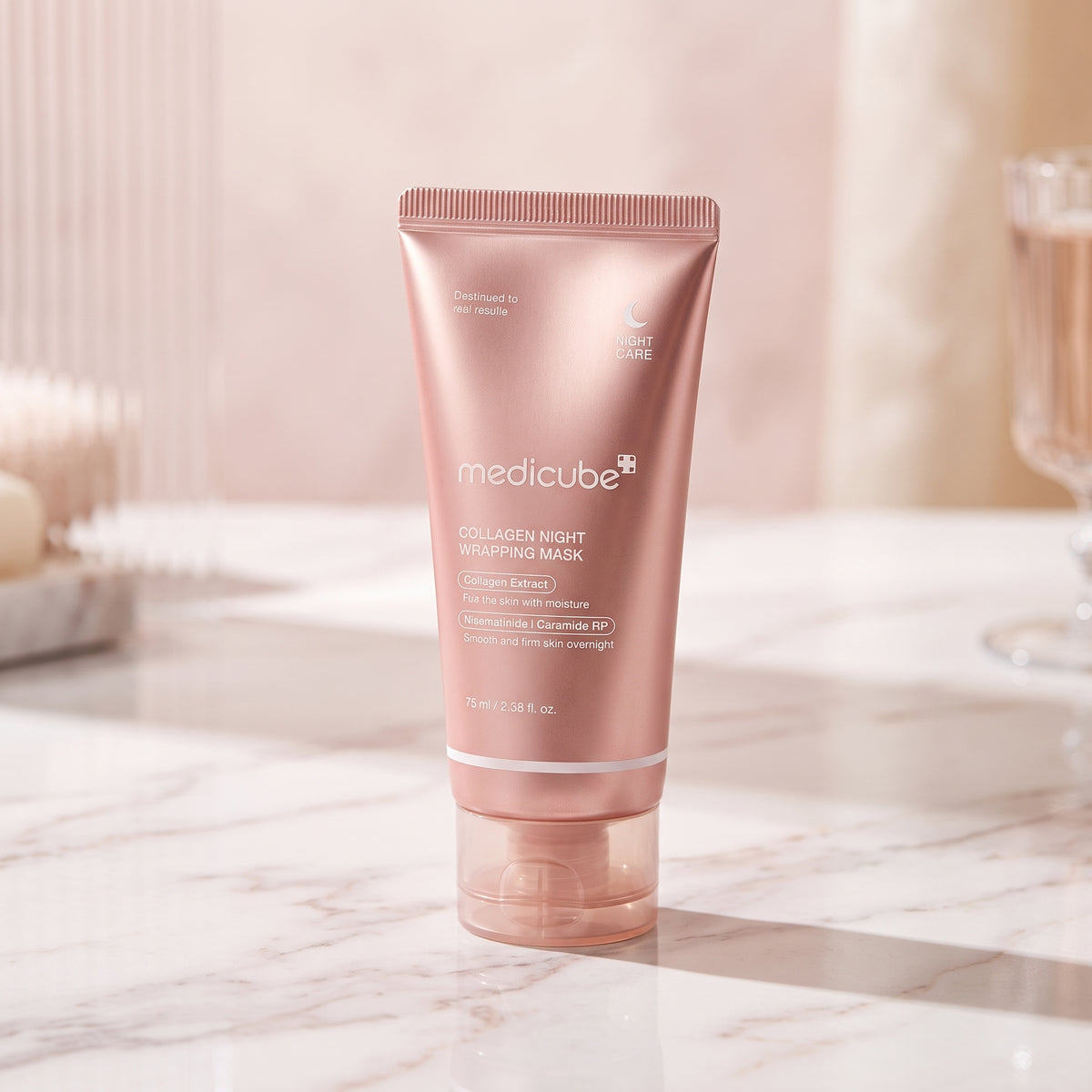 Medicube Collagen Night Wrapping Mask 75ml | Korean Overnight Peel-Off Mask for Glass Glow Skin