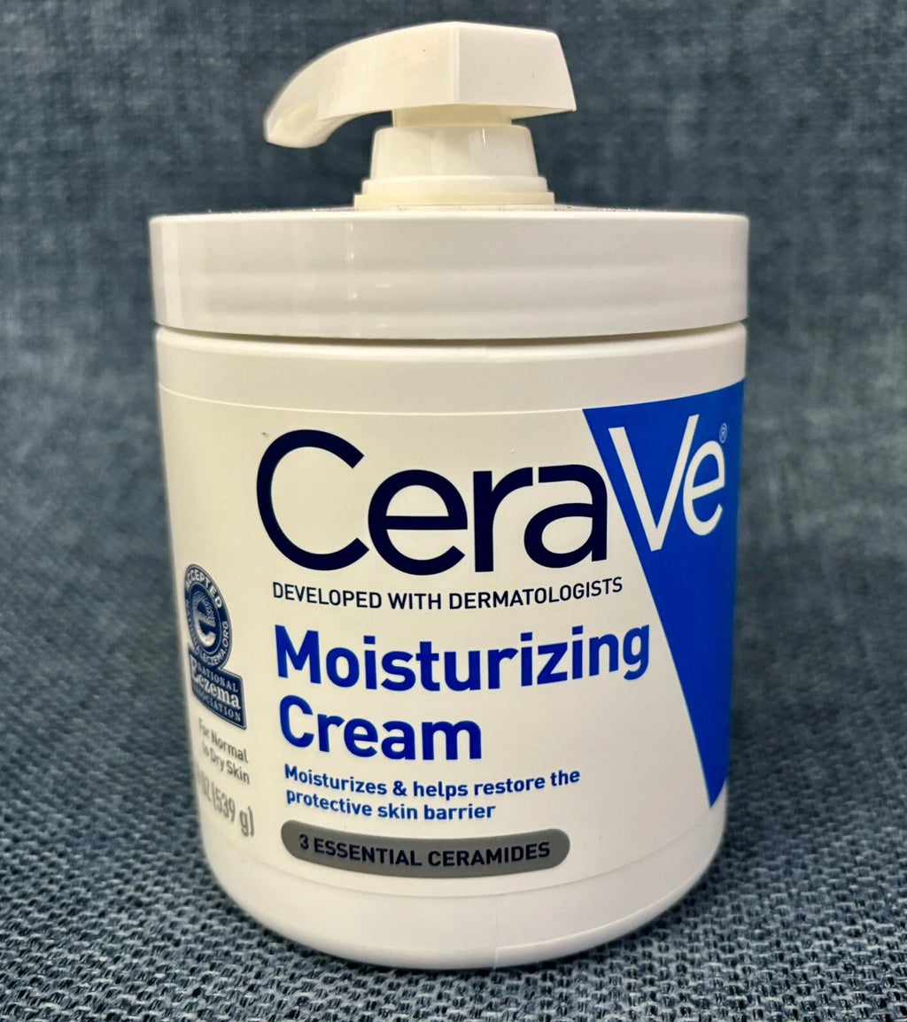 CeraVe Moisturizing Cream with Pump – Hydrating Body & Face Cream with 3 Essential Ceramides & Hyaluronic Acid