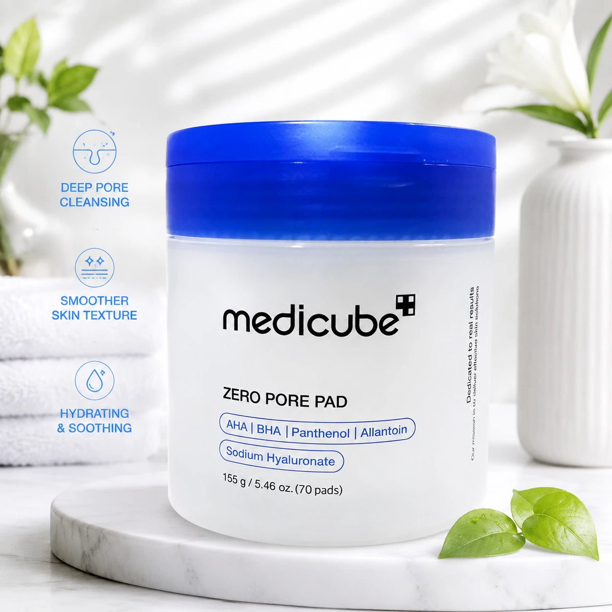 Medicube Zero Pore Pad 2.0 – Korean Dual-Textured Pore Tightening & Exfoliating Pads